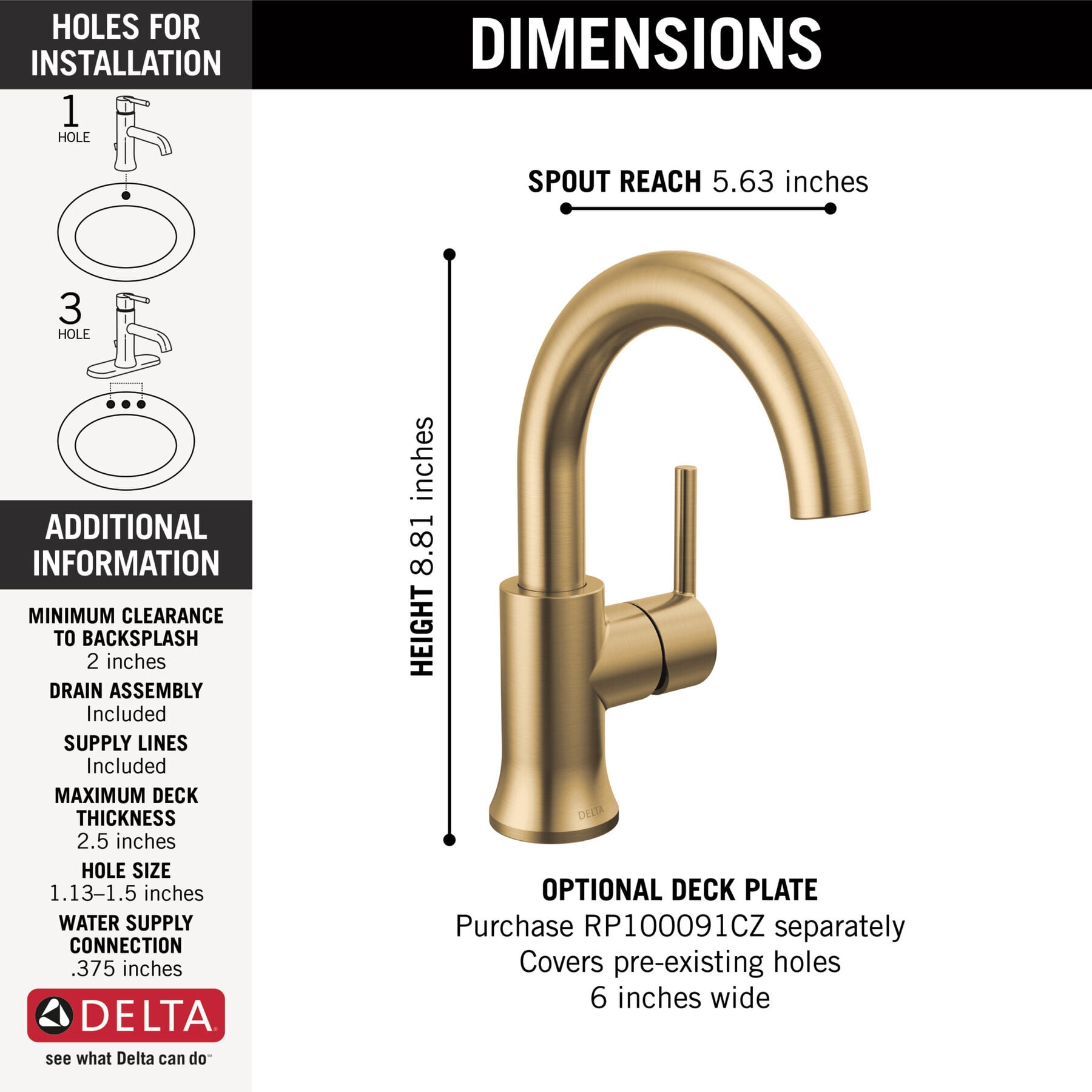 Single Handle Bathroom Faucet