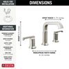 Two Handle Widespread Bathroom Faucet (Recertified)