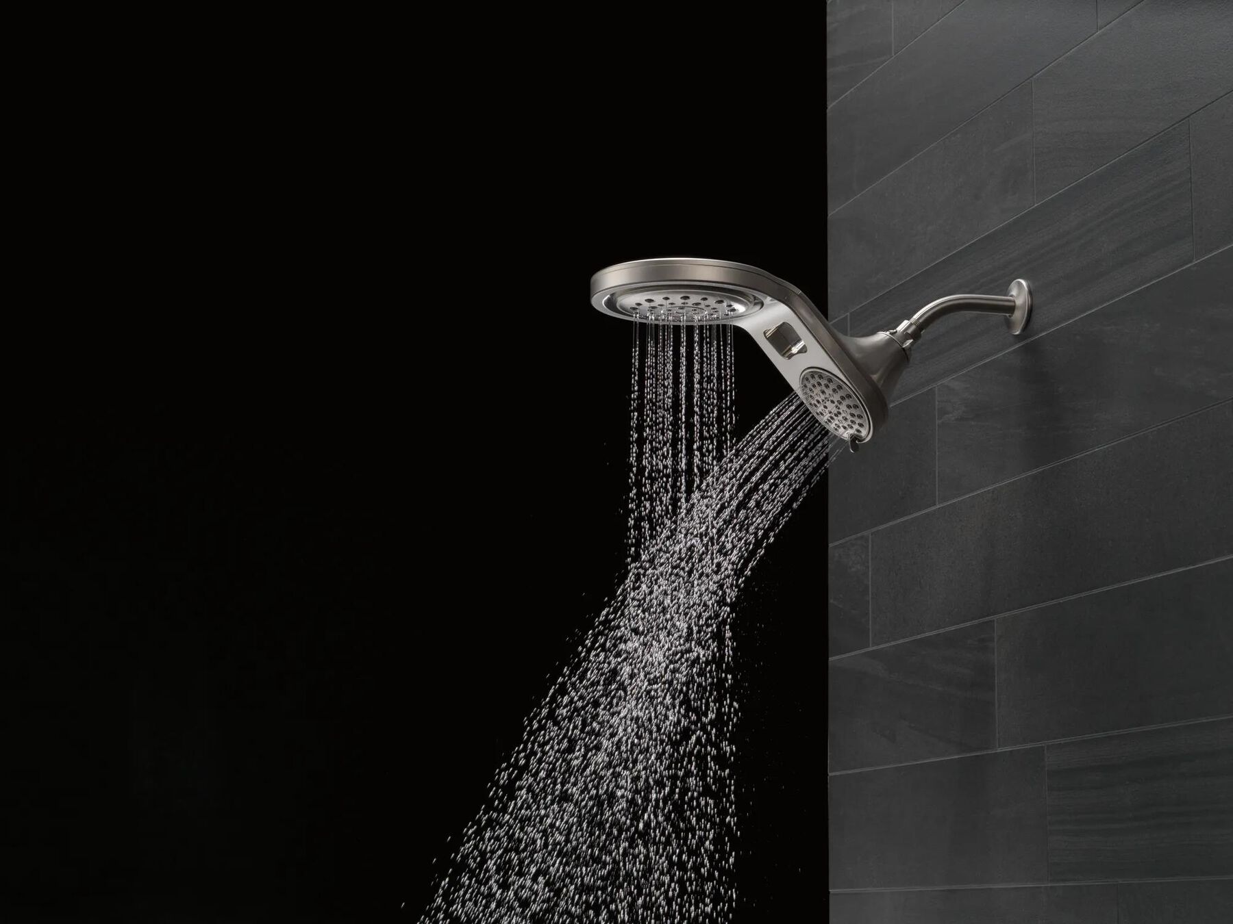 HydroRain&reg; 5-Setting Two-in-One Shower Head