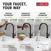 Touch2O with Touchless and VoiceIQ&reg; Technology Single Handle Pull-Down Kitchen Faucet with Soap Dispenser