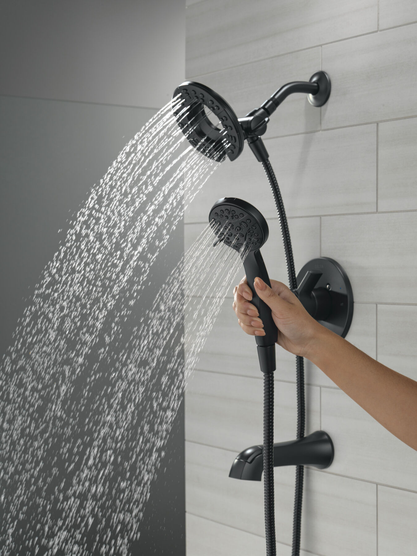 Tub Shower Trim with Universal Rough Bundle