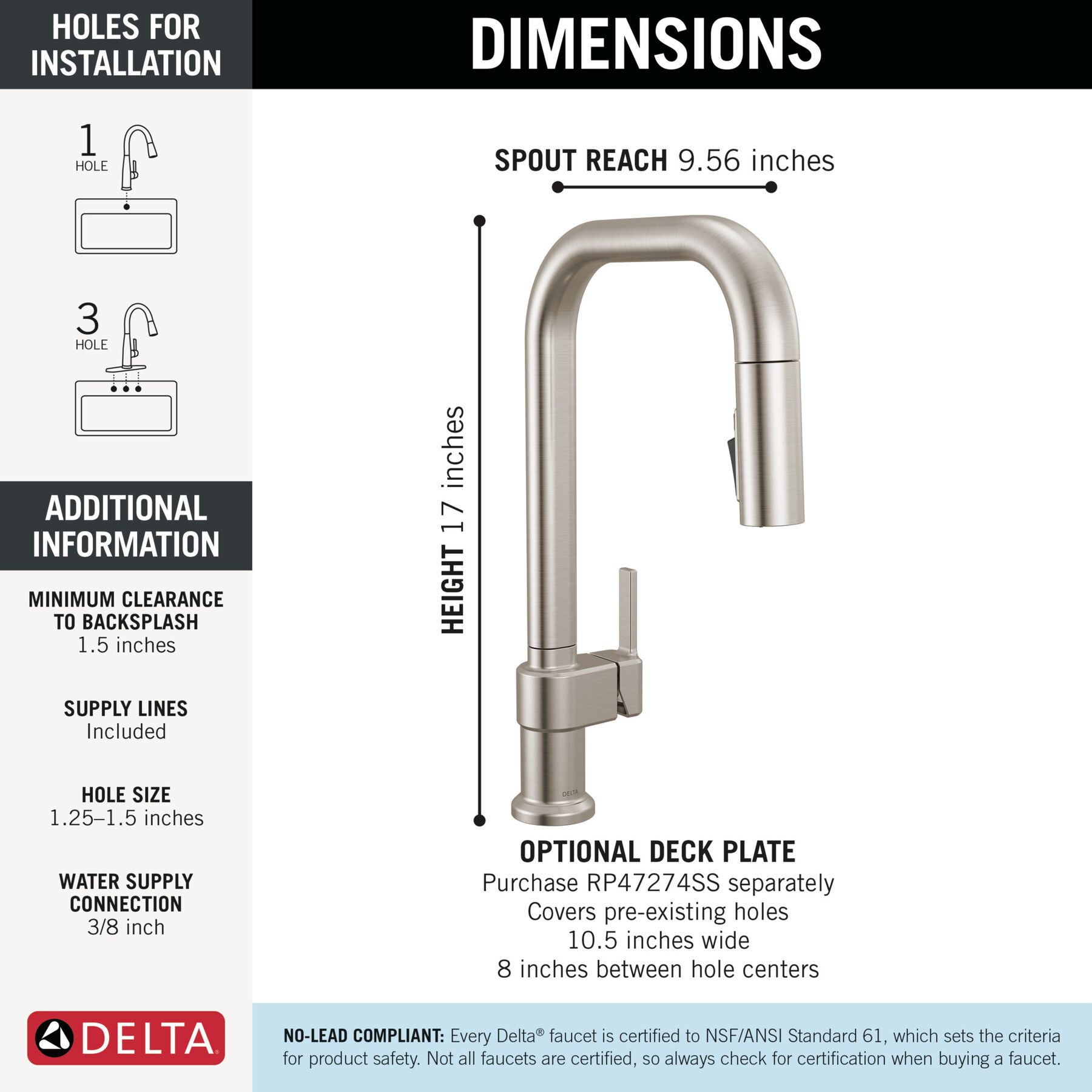 Single Handle Pull-Down Kitchen Faucet