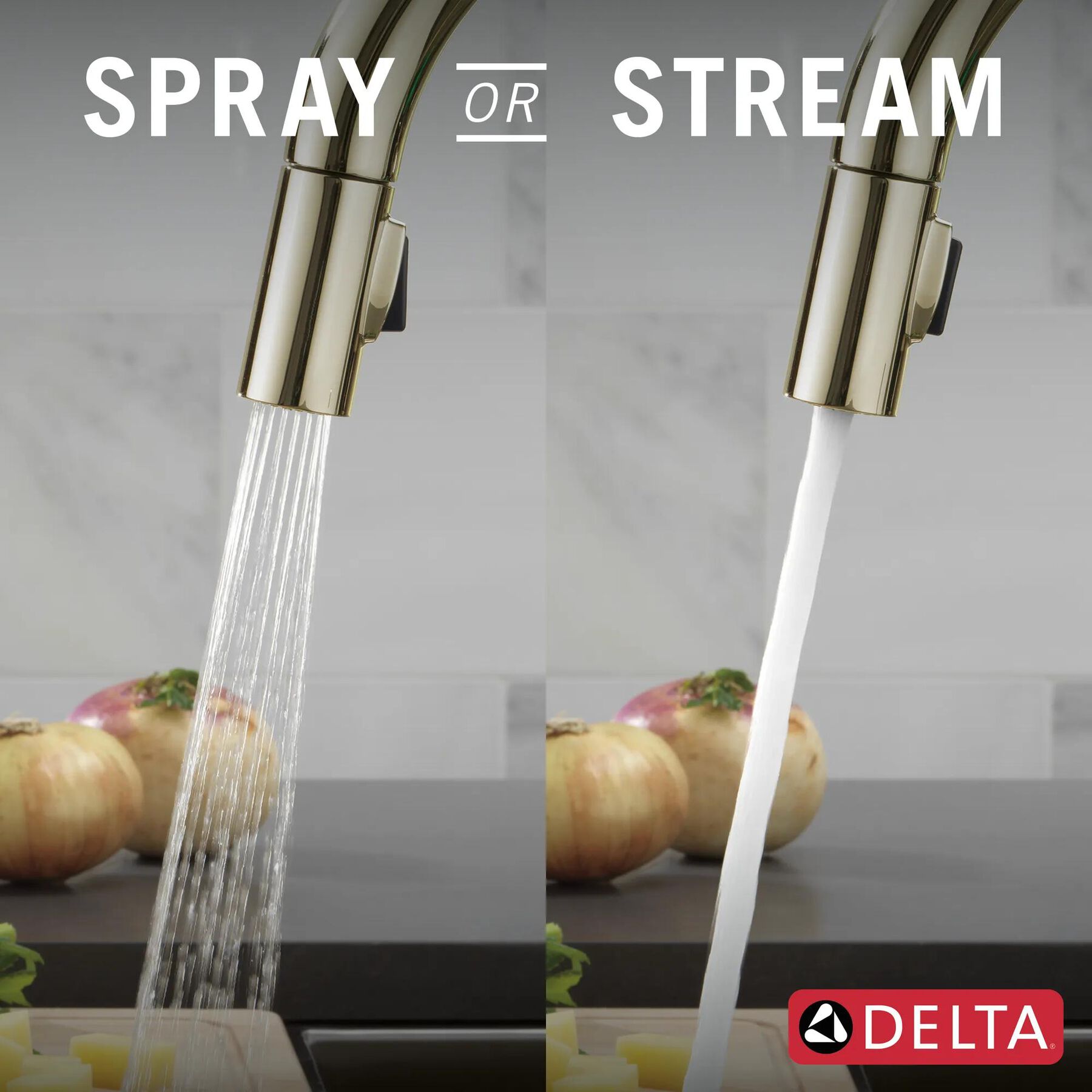 Touch<sub>2</sub>O&reg; Technology Kitchen Faucet with Touchless Technology
