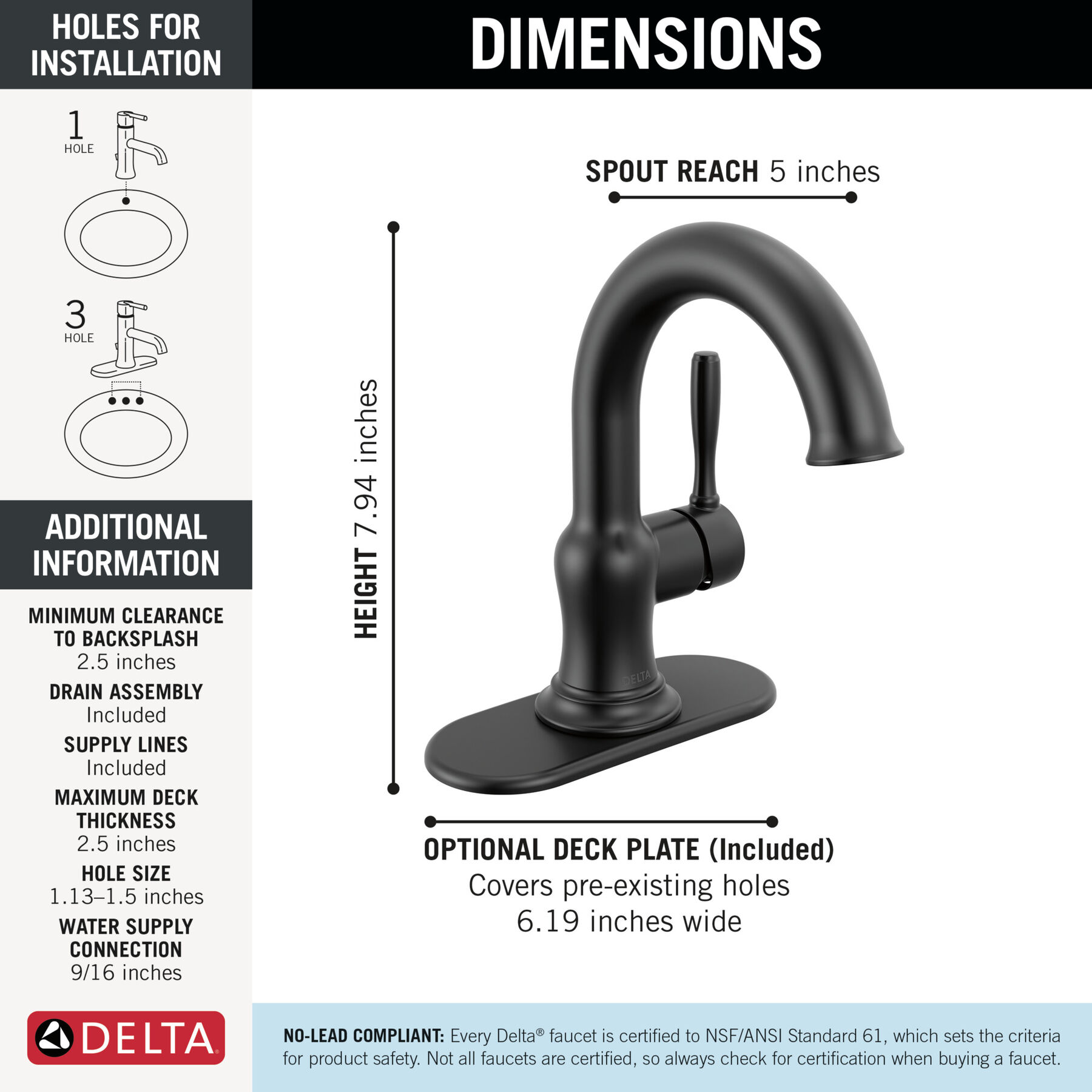 Single Handle Bathroom Faucet