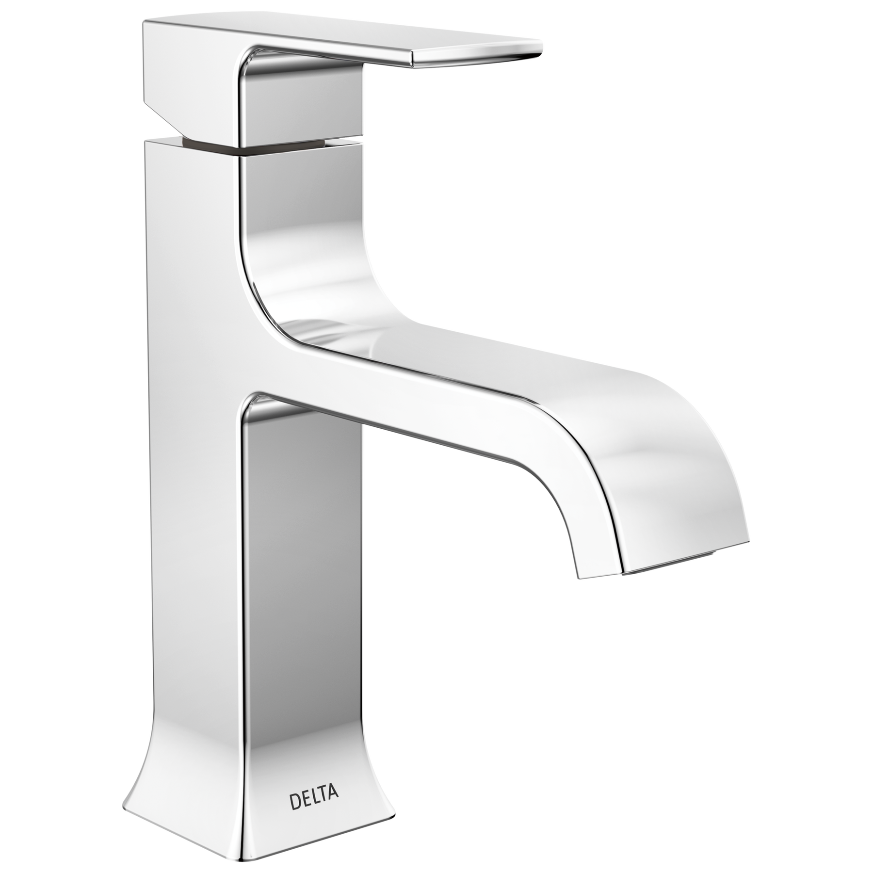Single Handle Bathroom Faucet Curved Spo (Recertified)
