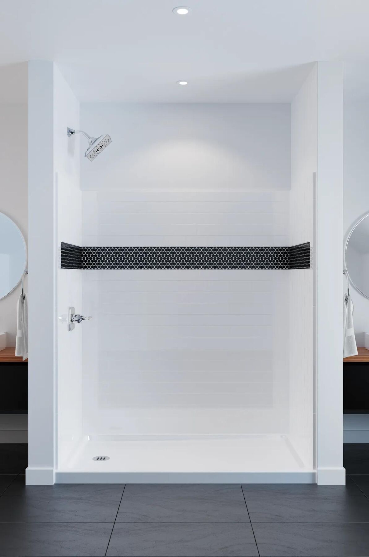 60" x 32" Shower Base - Left Drain