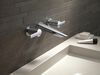 Two Handle Wall Mount Bathroom Faucet