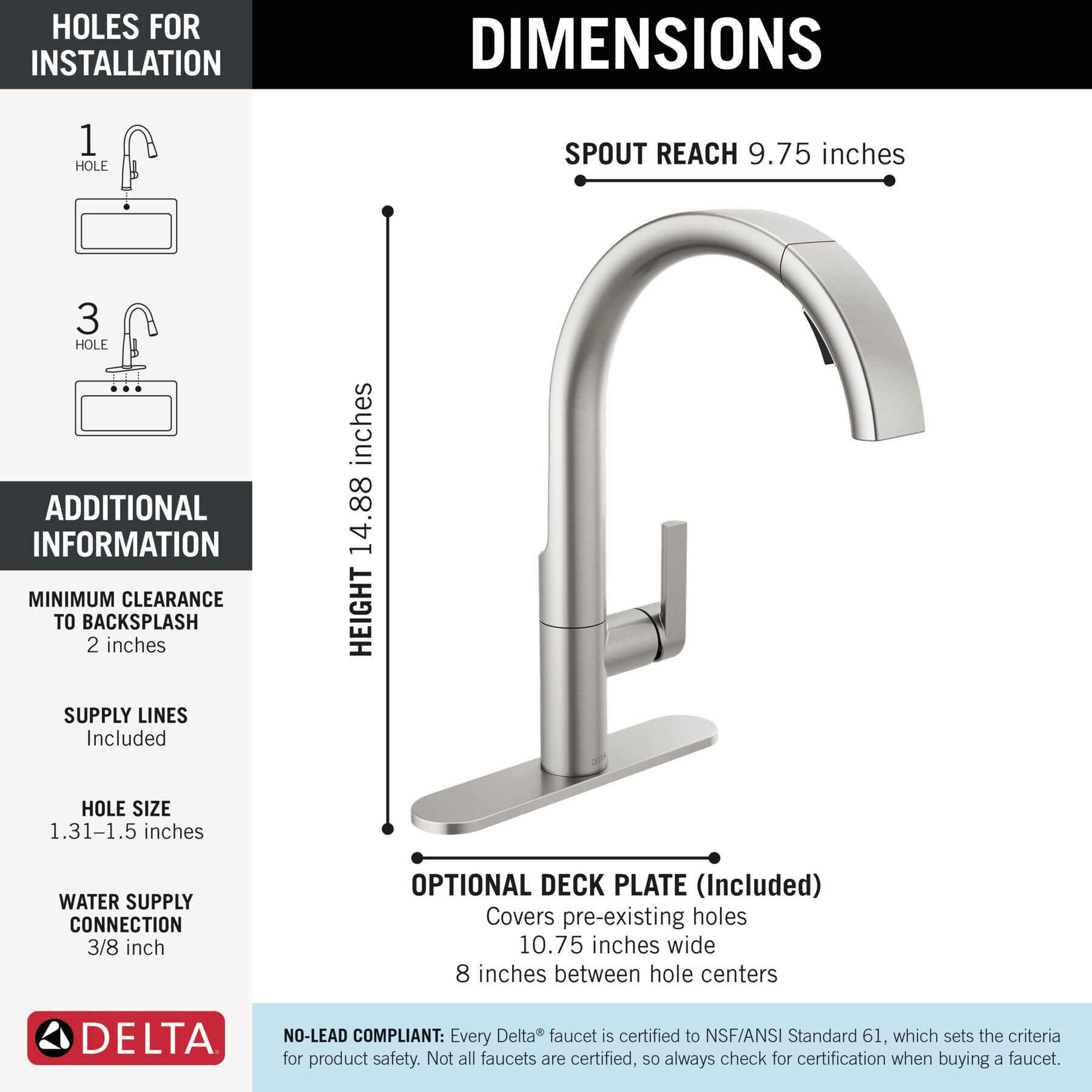 Single-Handle Pull-Down Kitchen Faucet
