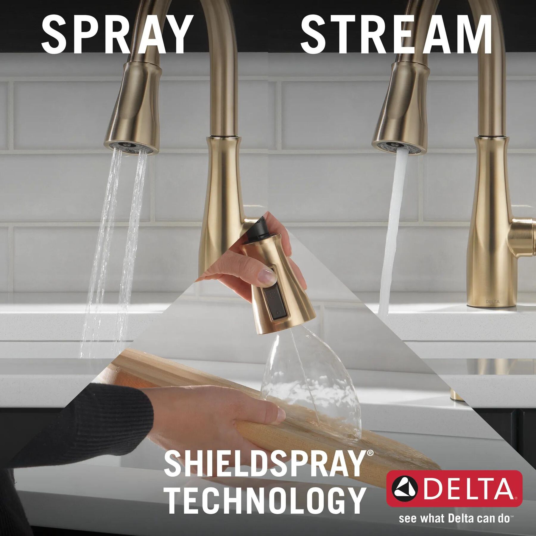 Single Handle Pull-Down Kitchen Faucet with Soap Dispenser and ShieldSpray &reg; Technology (Recertified)