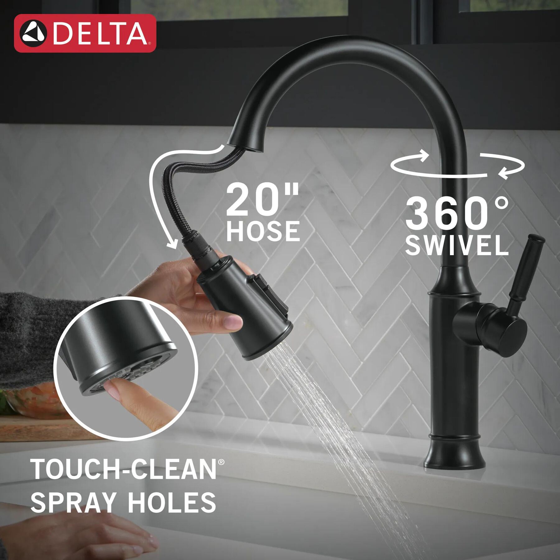 Single Handle Pull-Down Kitchen Faucet (Recertified)