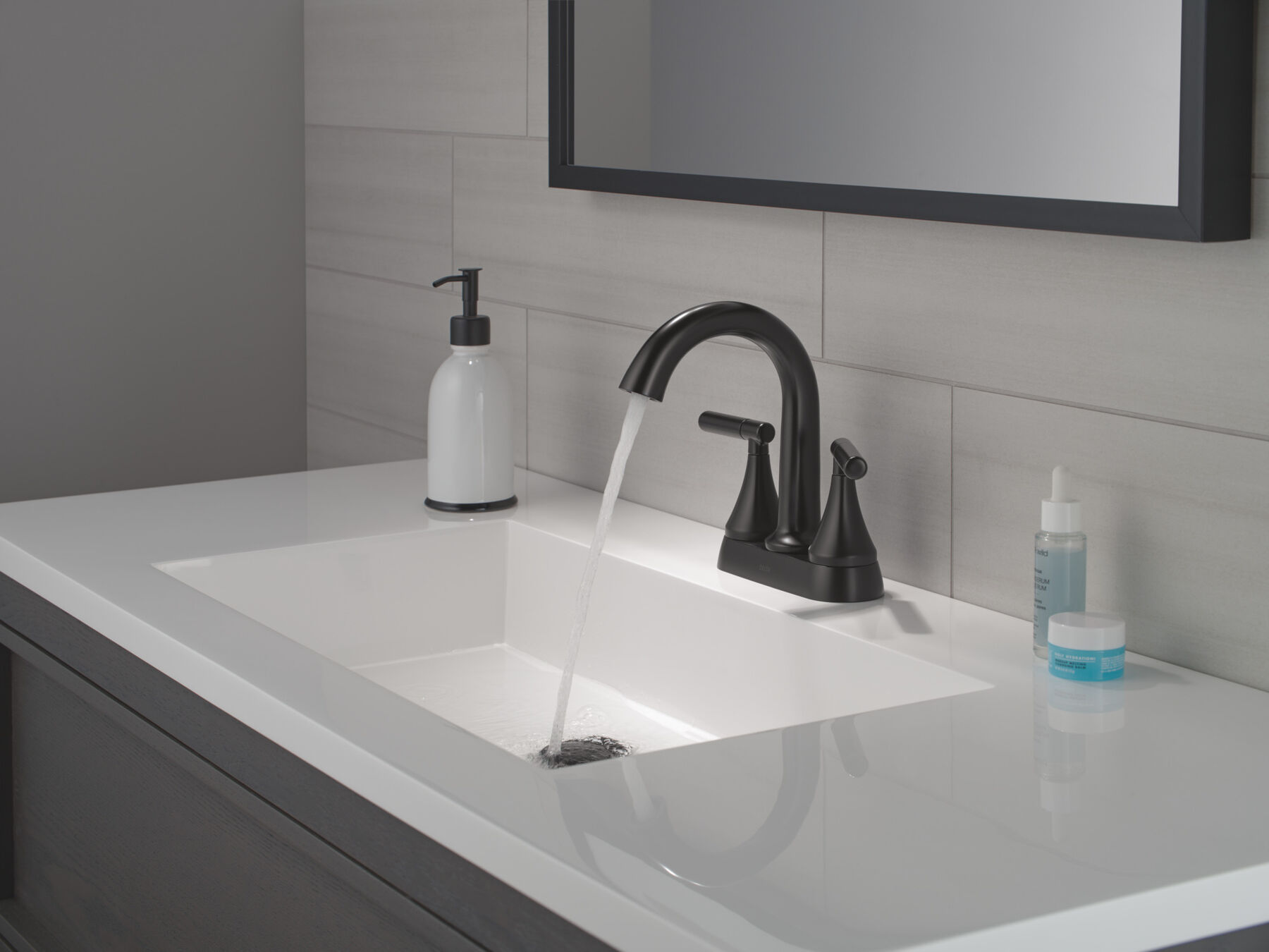 Two Handle Centerset Bathroom Faucet