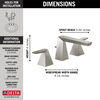 Two Handle Widespread Bathroom Faucet