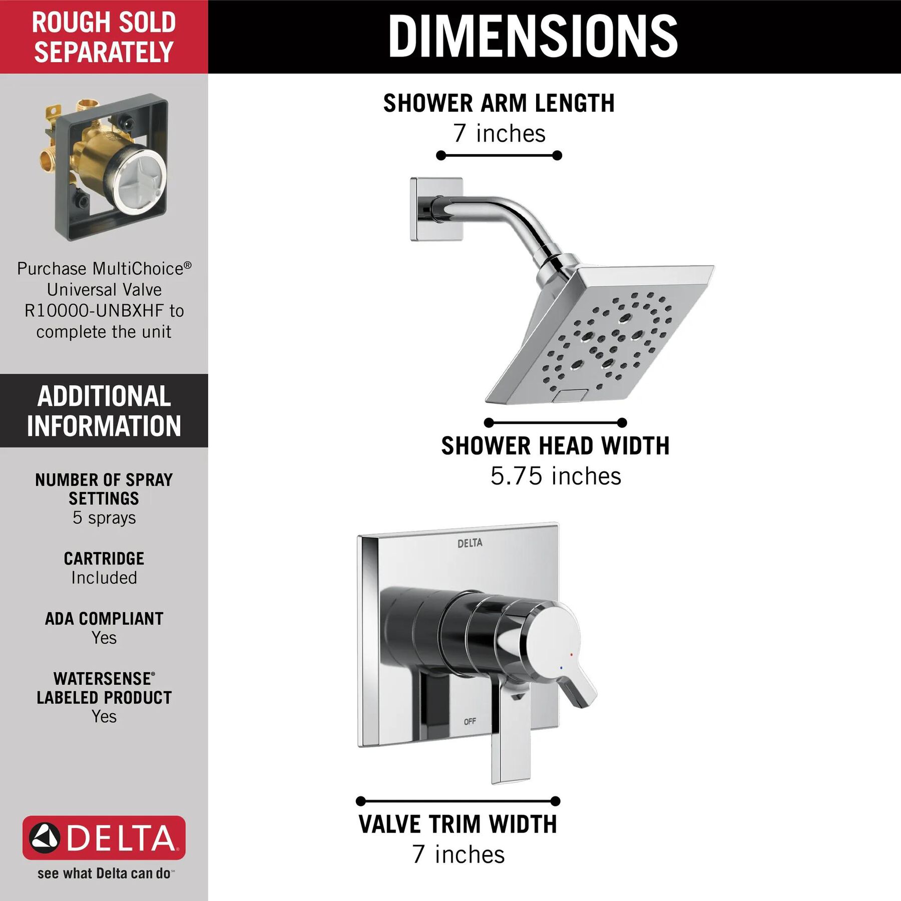 Monitor&reg; 17 Series H<sub>2</sub>Okinetic&reg; Shower Trim