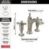 Two Handle Widespread Bathroom Faucet