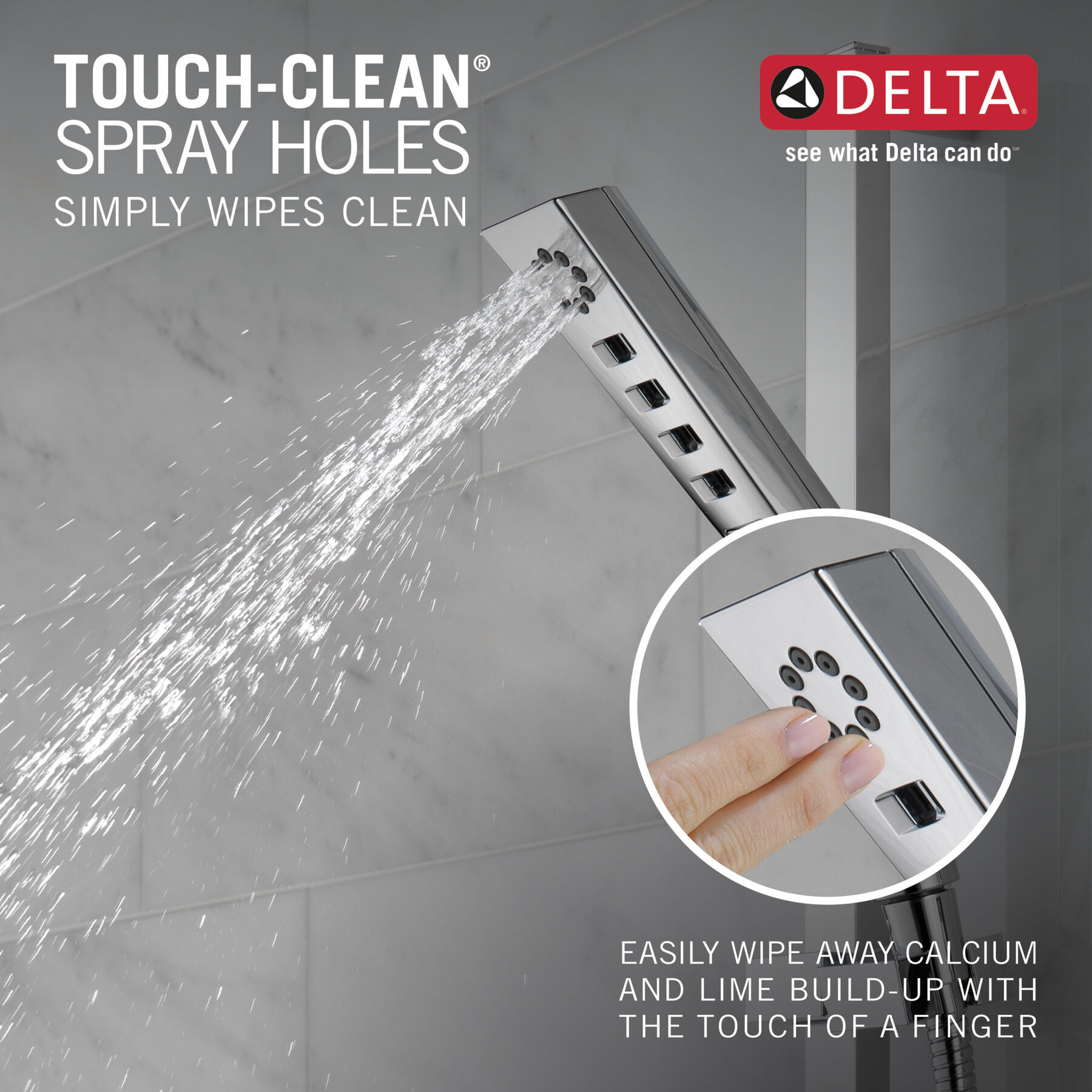 H<sub>2</sub>Okinetic&reg; 3-Setting Slide Bar Hand Shower (Recertified)