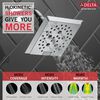 H<sub>2</sub>Okinetic&reg; 5-Setting Angular Modern Raincan Shower Head