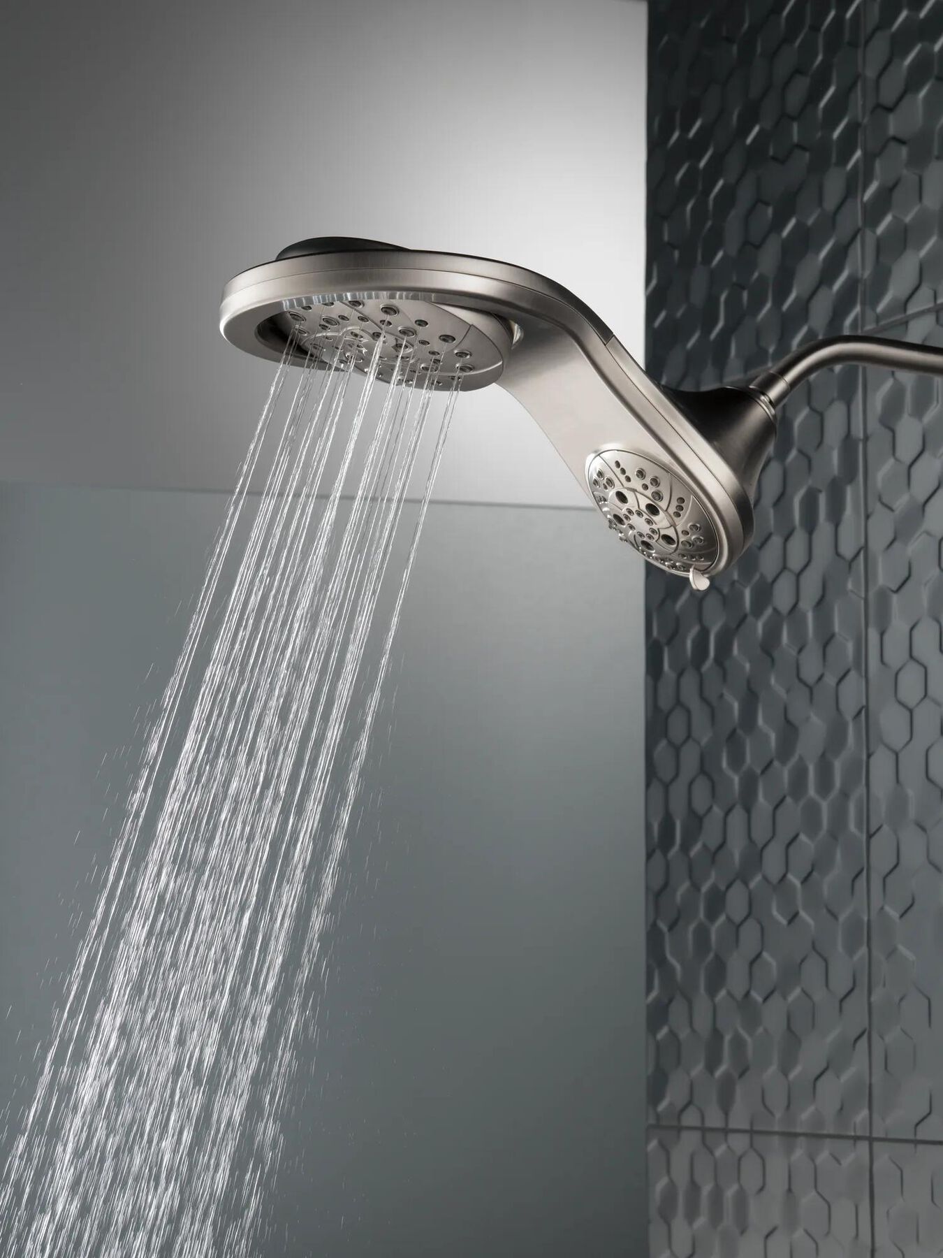 HydroRain&reg; H<sub>2</sub>Okinetic&reg; 5-Setting Two-in-One Shower Head
