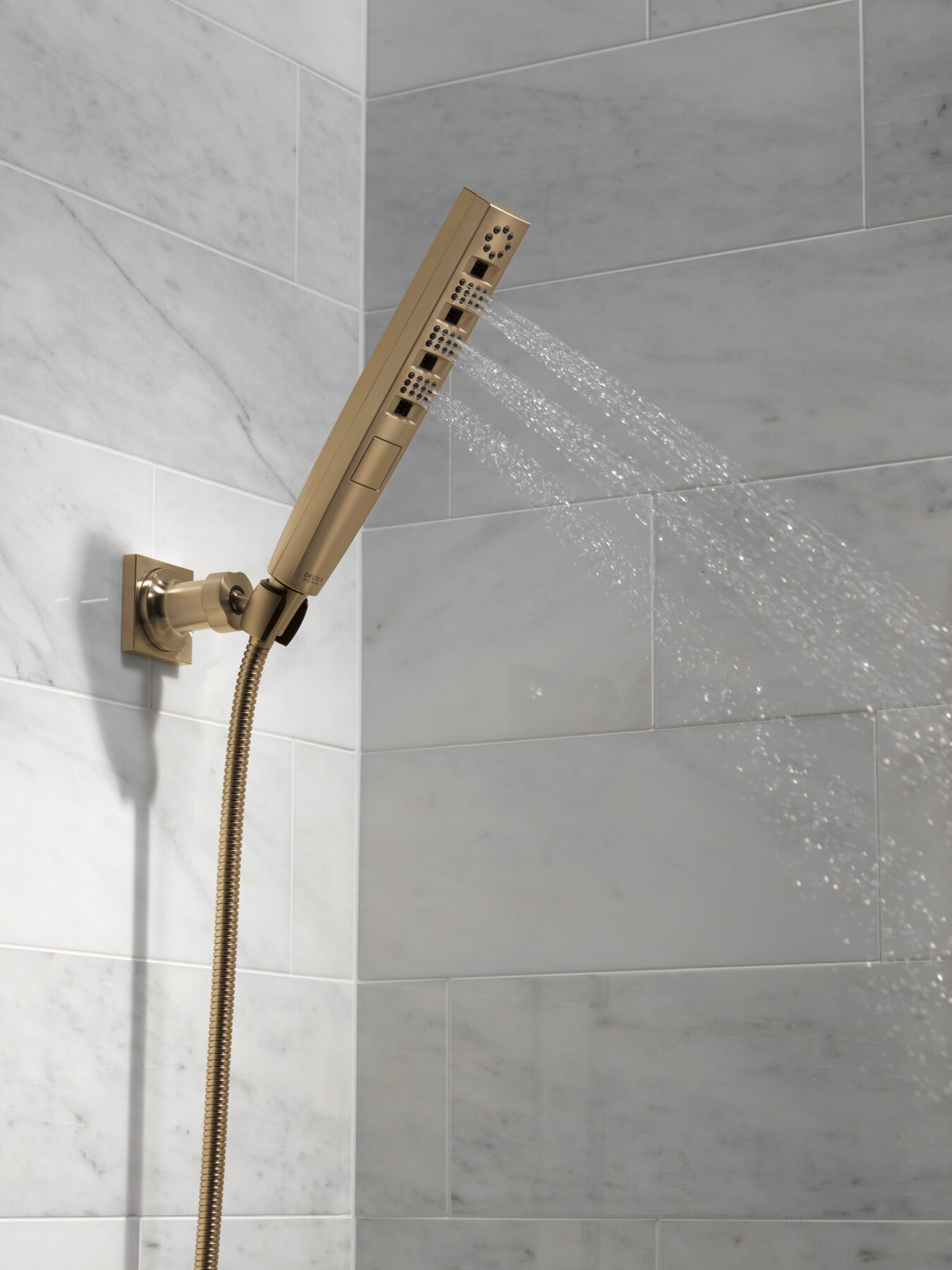 H<sub>2</sub>Okinetic&reg; 4-Setting Wall Mount Hand Shower