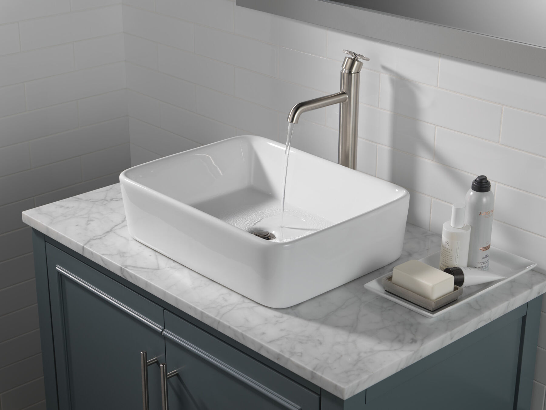 Single Handle Vessel Bathroom Faucet