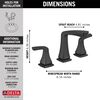 Two Handle Widespread Bathroom Faucet