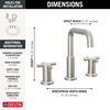 Widespread Lavatory Faucet with Shower Trim Bundle - 14 Series