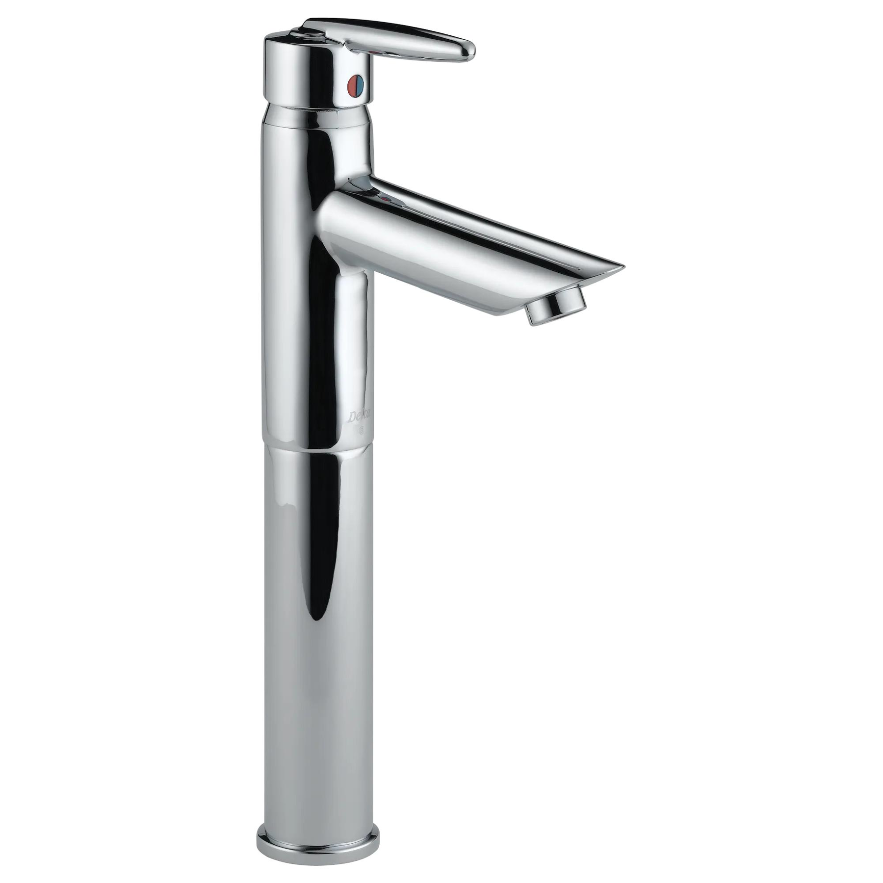 Single Handle Centerset Bathroom Faucet with Riser - Less Pop-Up