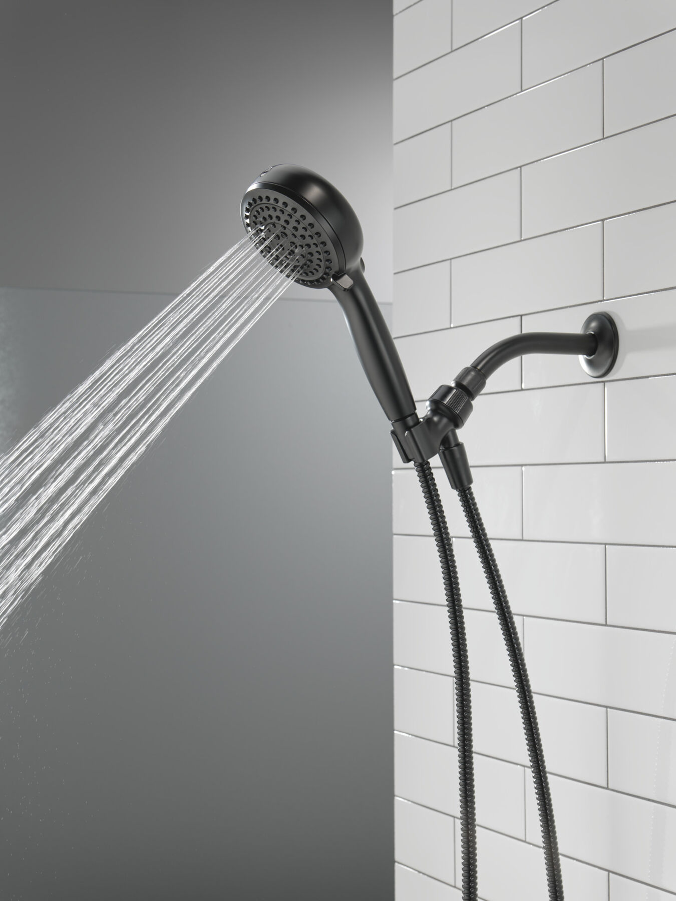 6-Setting Hand Shower with Cleaning Spray