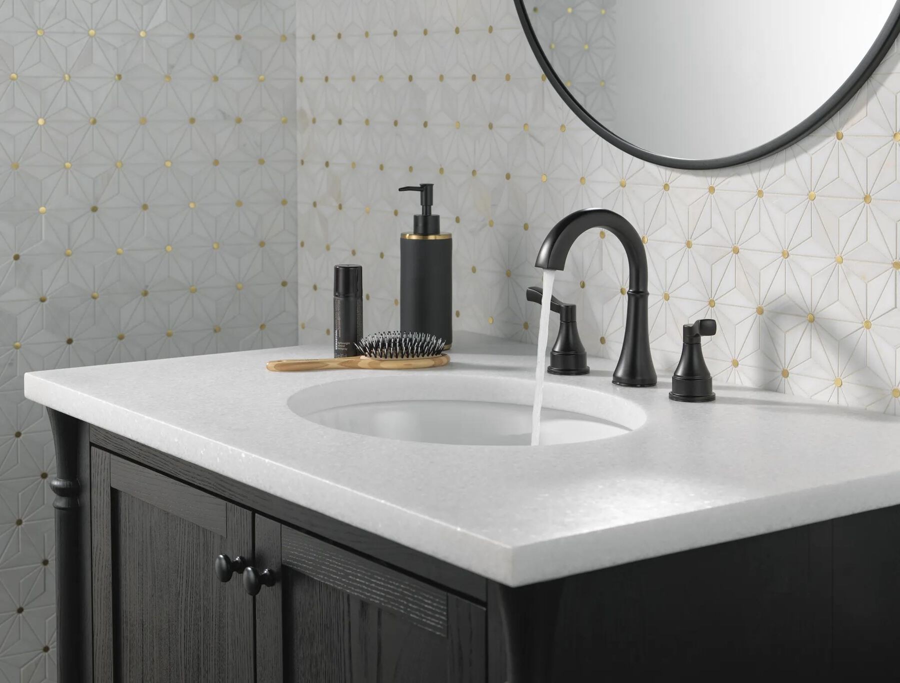 Two Handle Widespread Bathroom Faucet (Recertified)