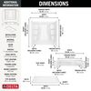60x32 Alcove Shower Bundle  - Right Seat Center Drain