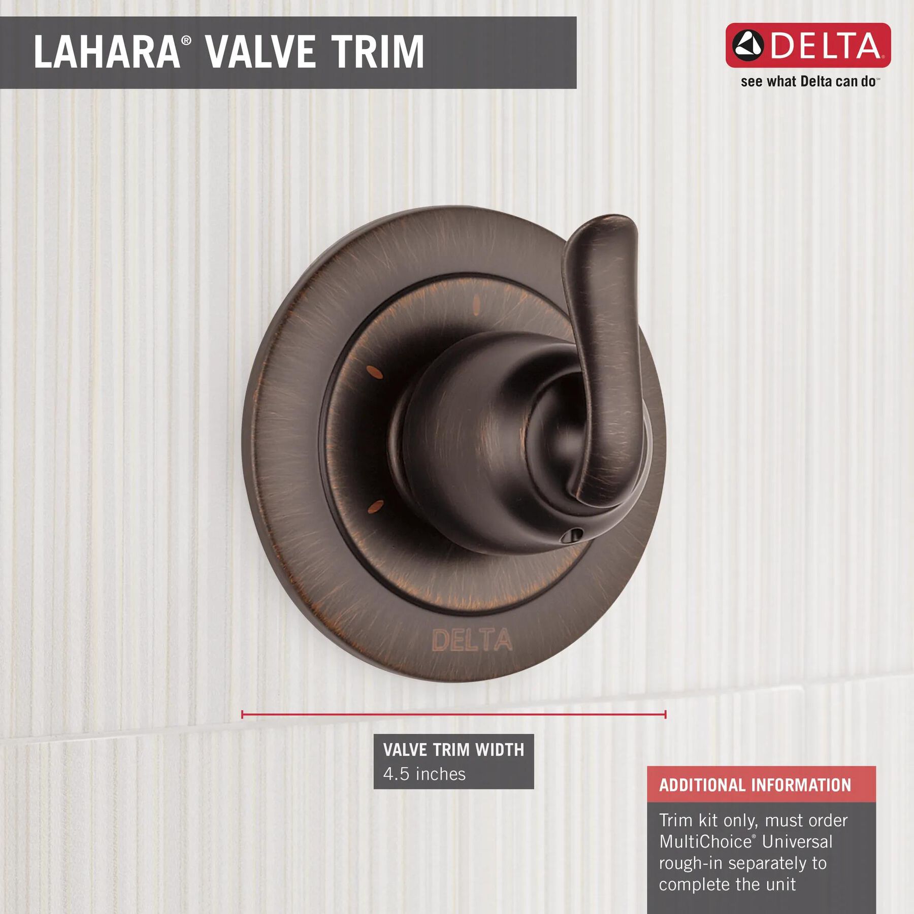 3-Setting 2-Port Diverter Trim