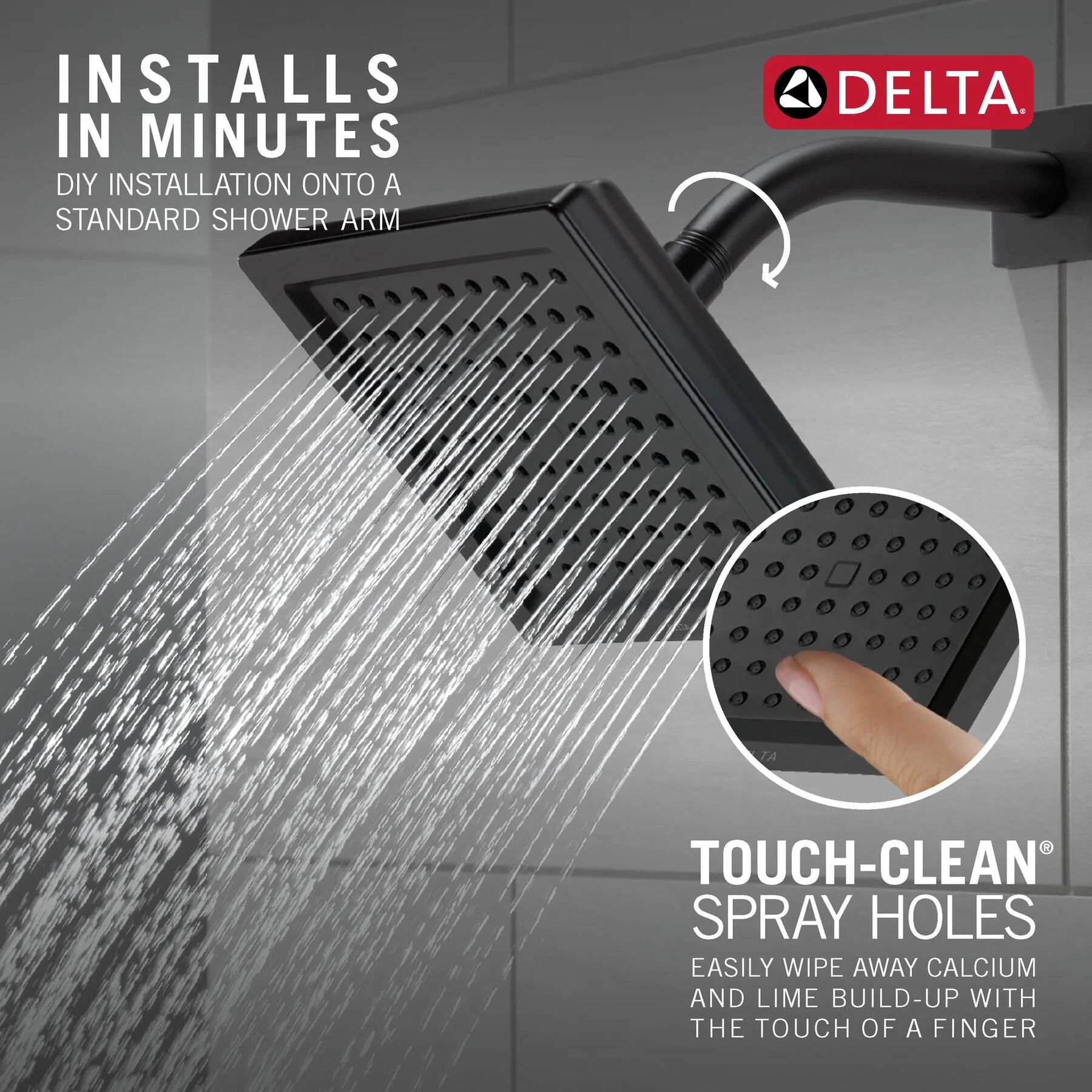 Single-Setting Raincan Shower Head