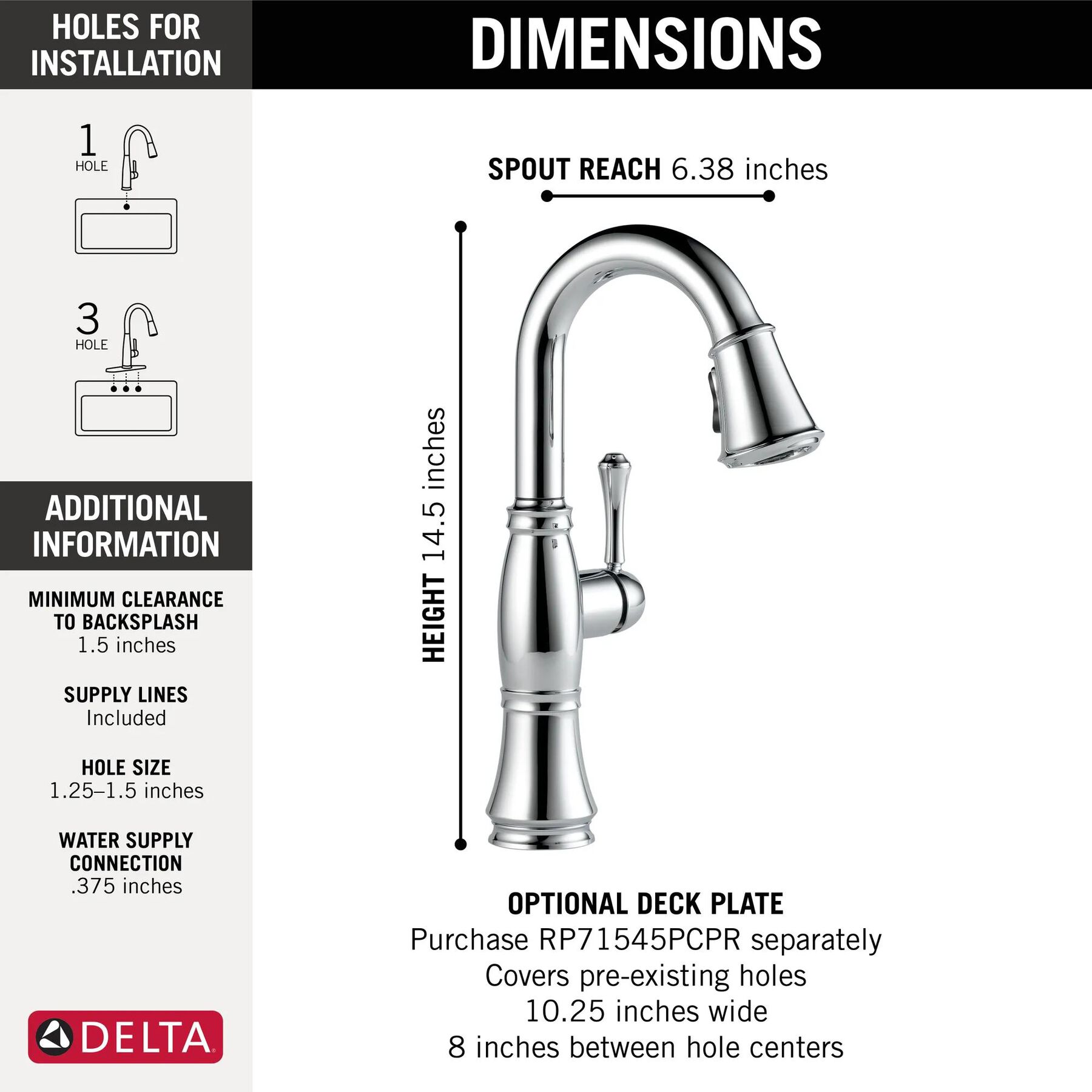 Pull-Down Bar/Prep Faucet (Recertified)