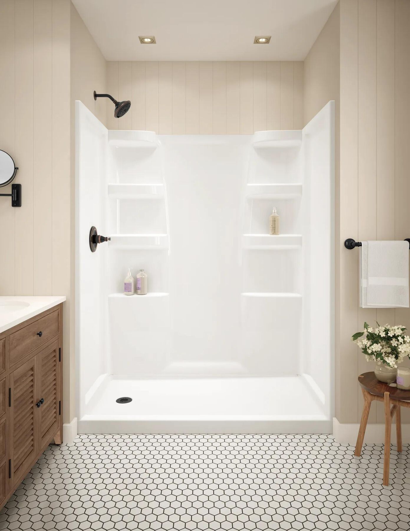 Haywood 60" x 30" Shower Base-Left