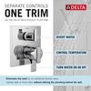 Angular Modern Monitor&reg; 17 Series Valve Trim with 3-Setting Integrated Diverter