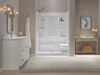 60x32 Alcove Shower Bundle - Right Seat Center Drain Curve