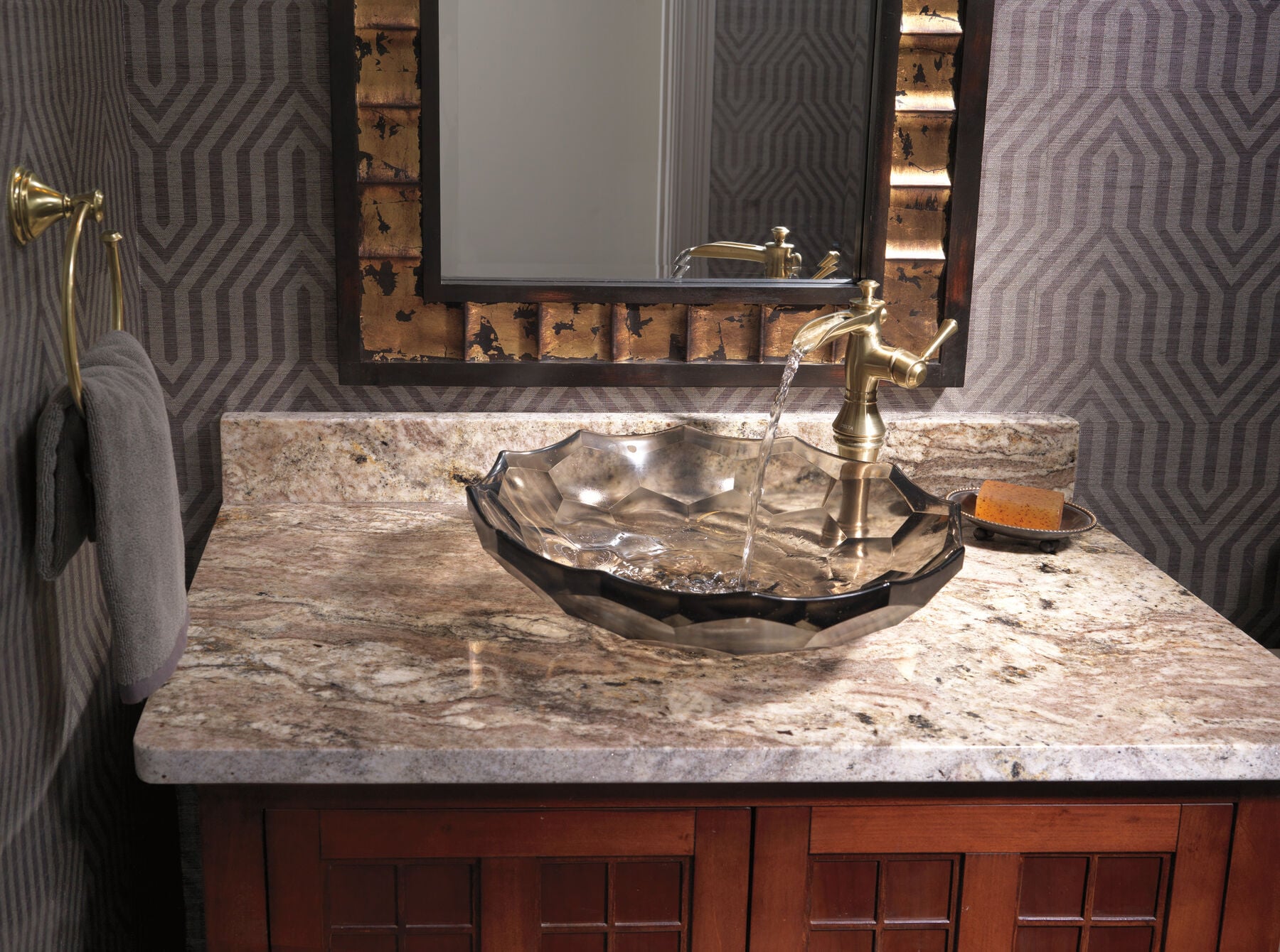 Single Handle Channel Vessel Bathroom Faucet