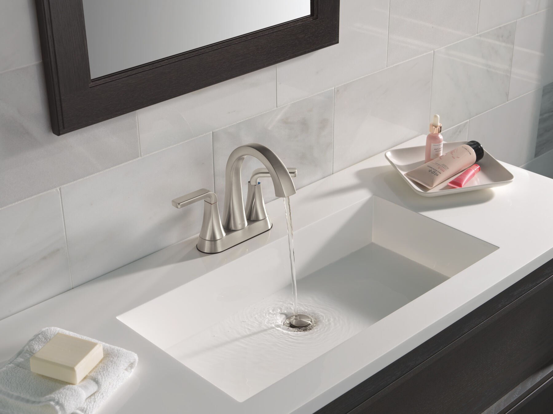 Two Handle Centerset Bathroom Faucet
