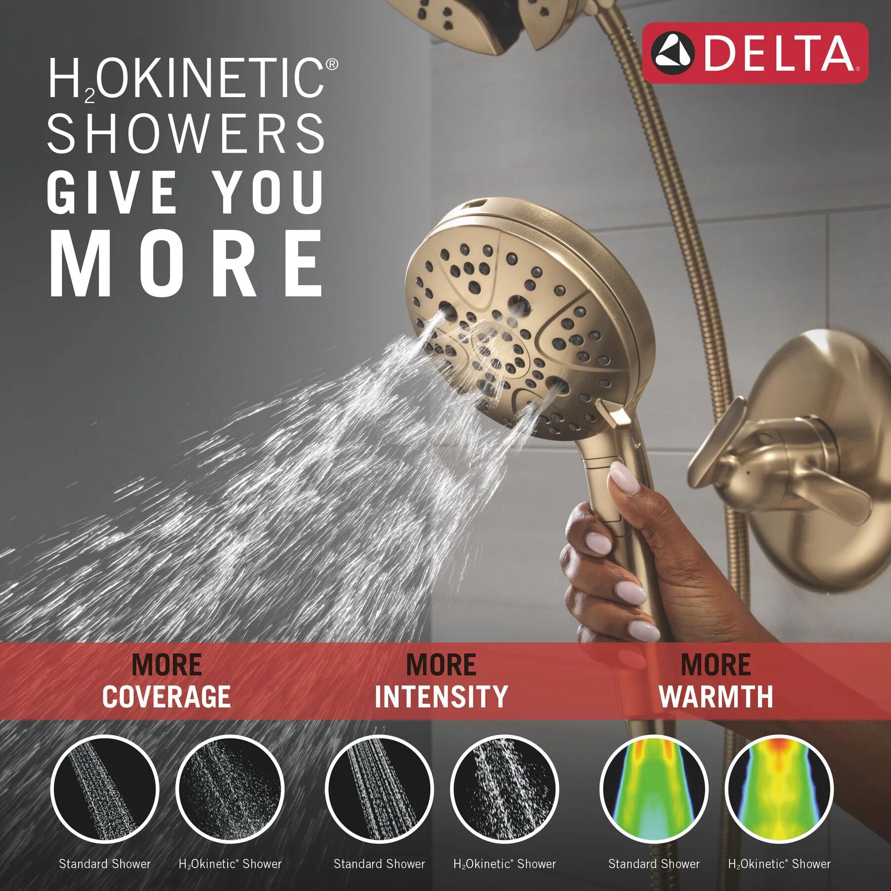 17 Series Shower Trim with In2ition Shower Head