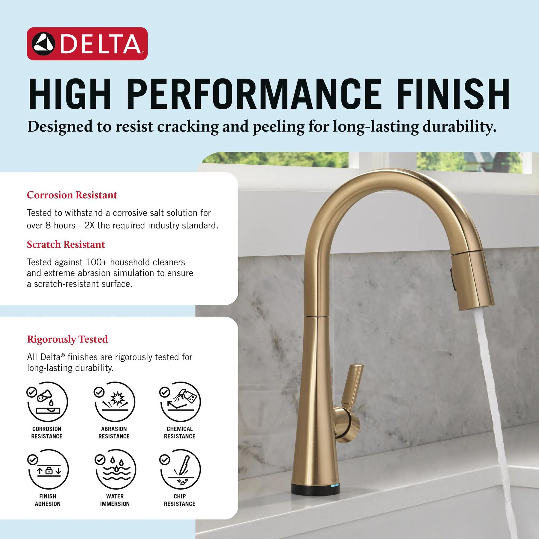 Touch<sub>2</sub>O&reg; Technology Kitchen Faucet with Touchless Technology