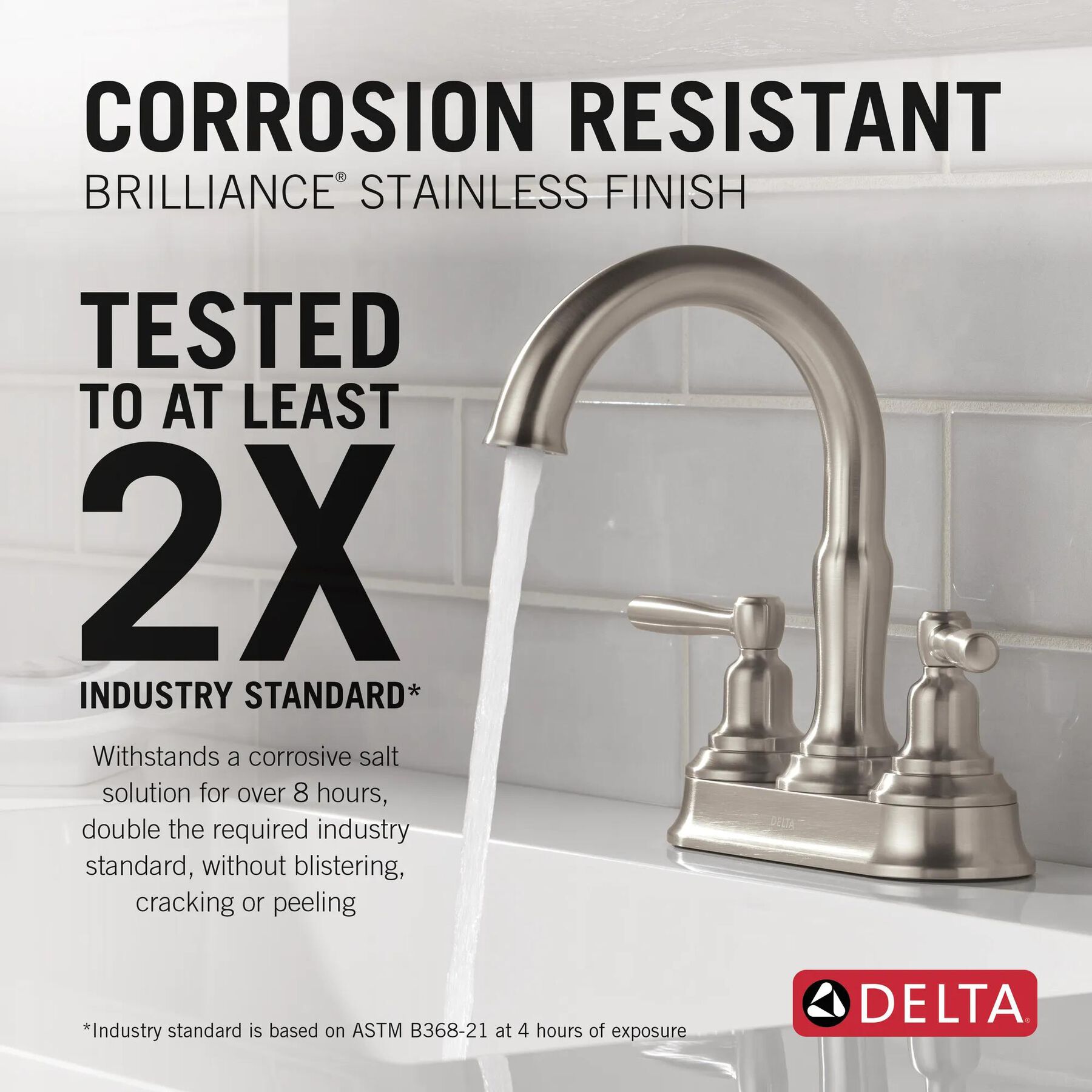 Two Handle Centerset Bathroom Faucet