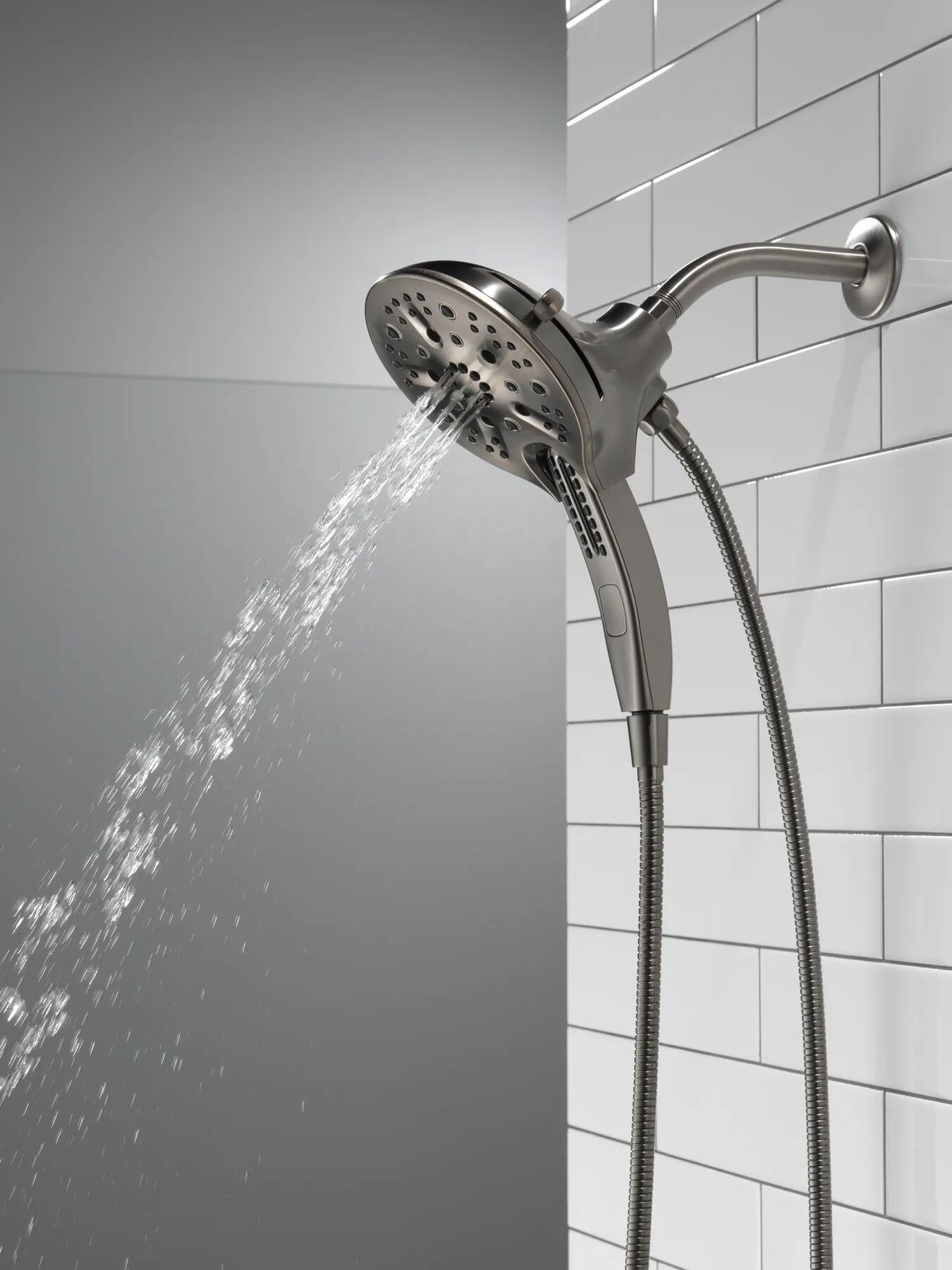 In2ition&reg; H<sub>2</sub>Okinetic&reg; 5-Setting Two-in-One Shower