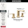 Two Handle Widespread Bathroom Faucet (Recertified)