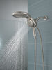 HydroRain&reg; H<sub>2</sub>Okinetic&reg; 5-Setting Two-in-One Shower Head (Recertified)