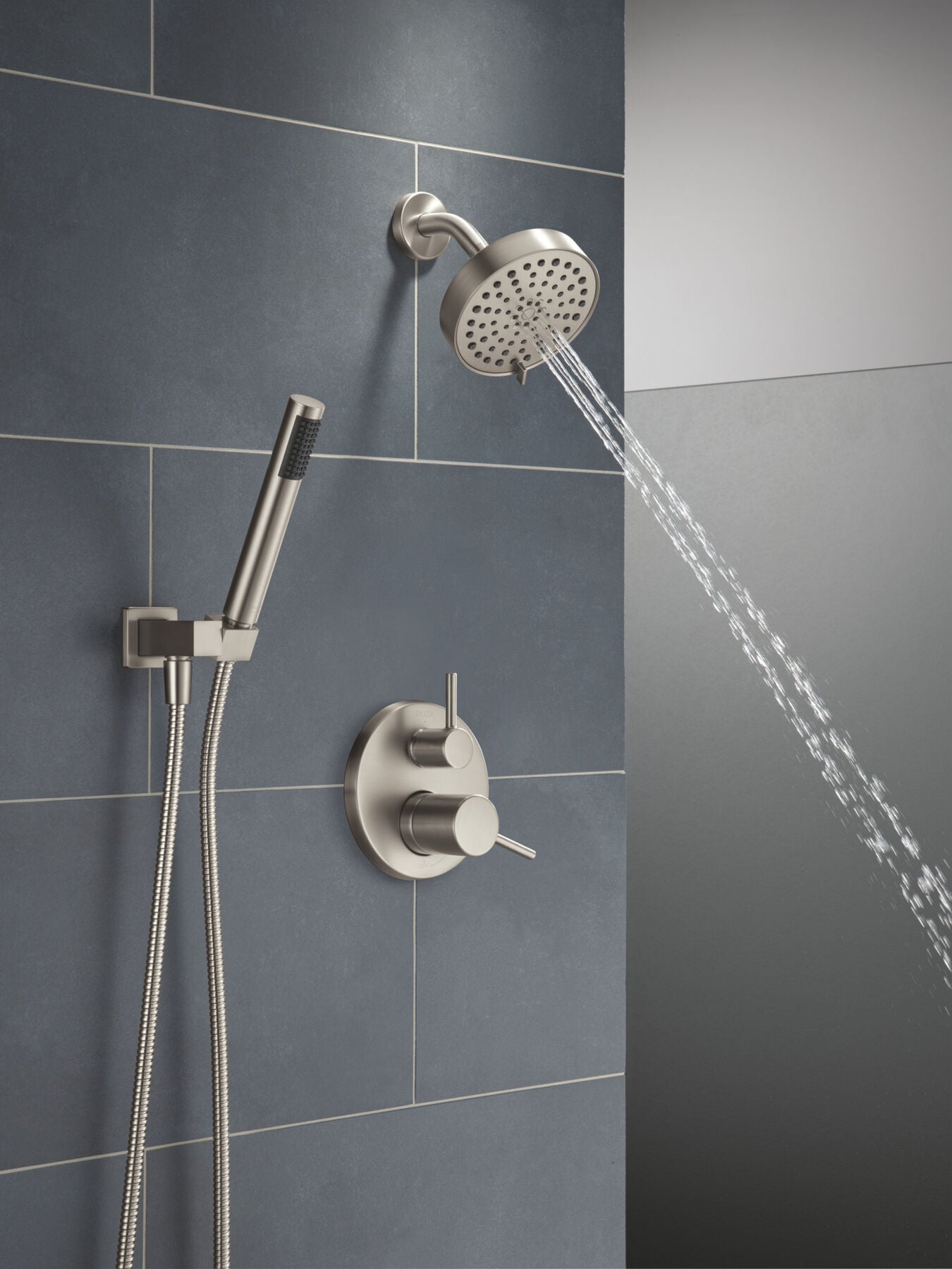 14S Shower Trim w Fixed Head & Hand Shower