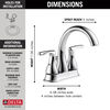 Two Handle Centerset Bathroom Faucet