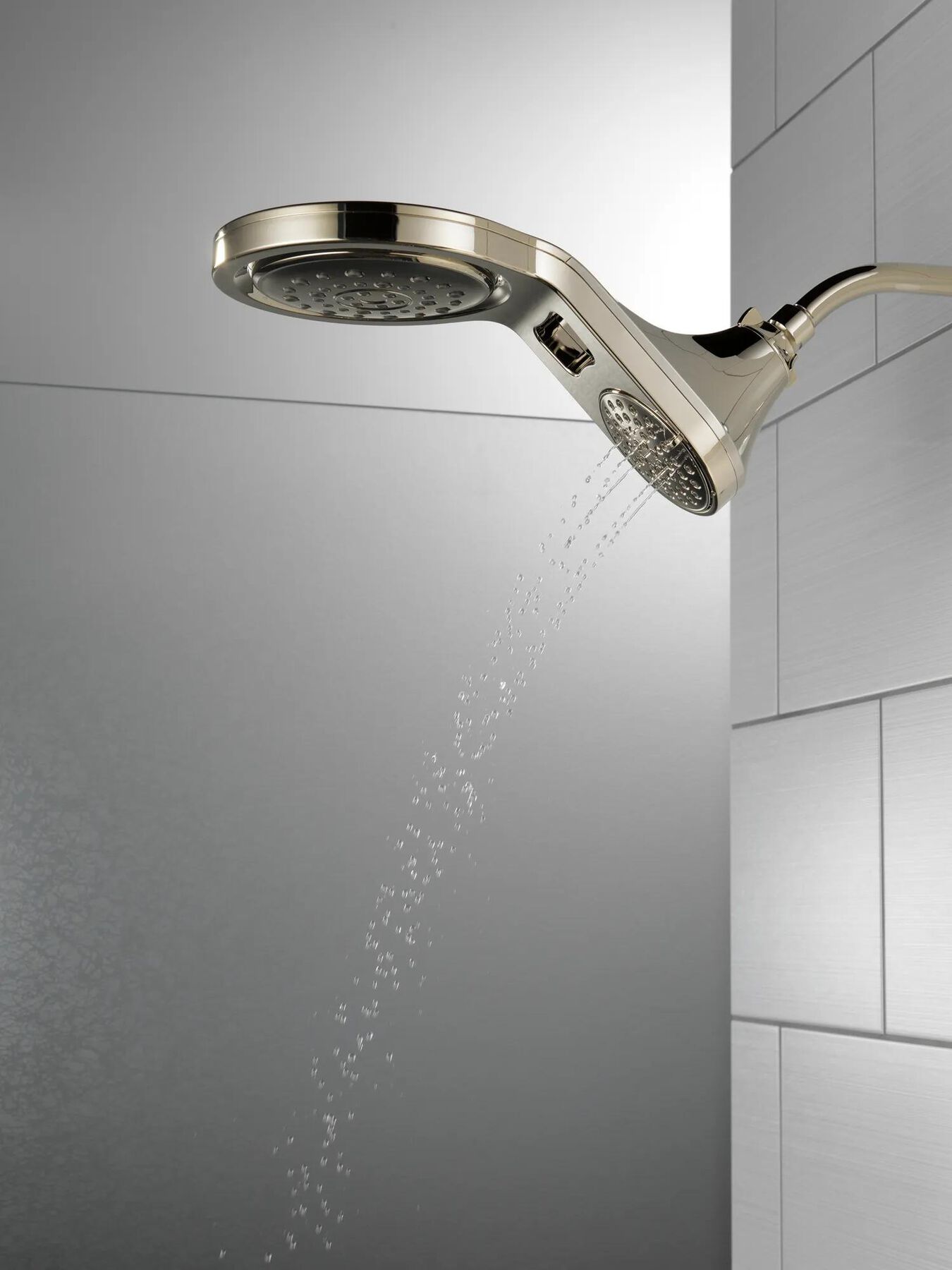 HydroRain&reg; 5-Setting Two-in-One Shower Head