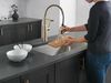 Single-Handle Pull-Down Spring Kitchen Faucet (Recertified)