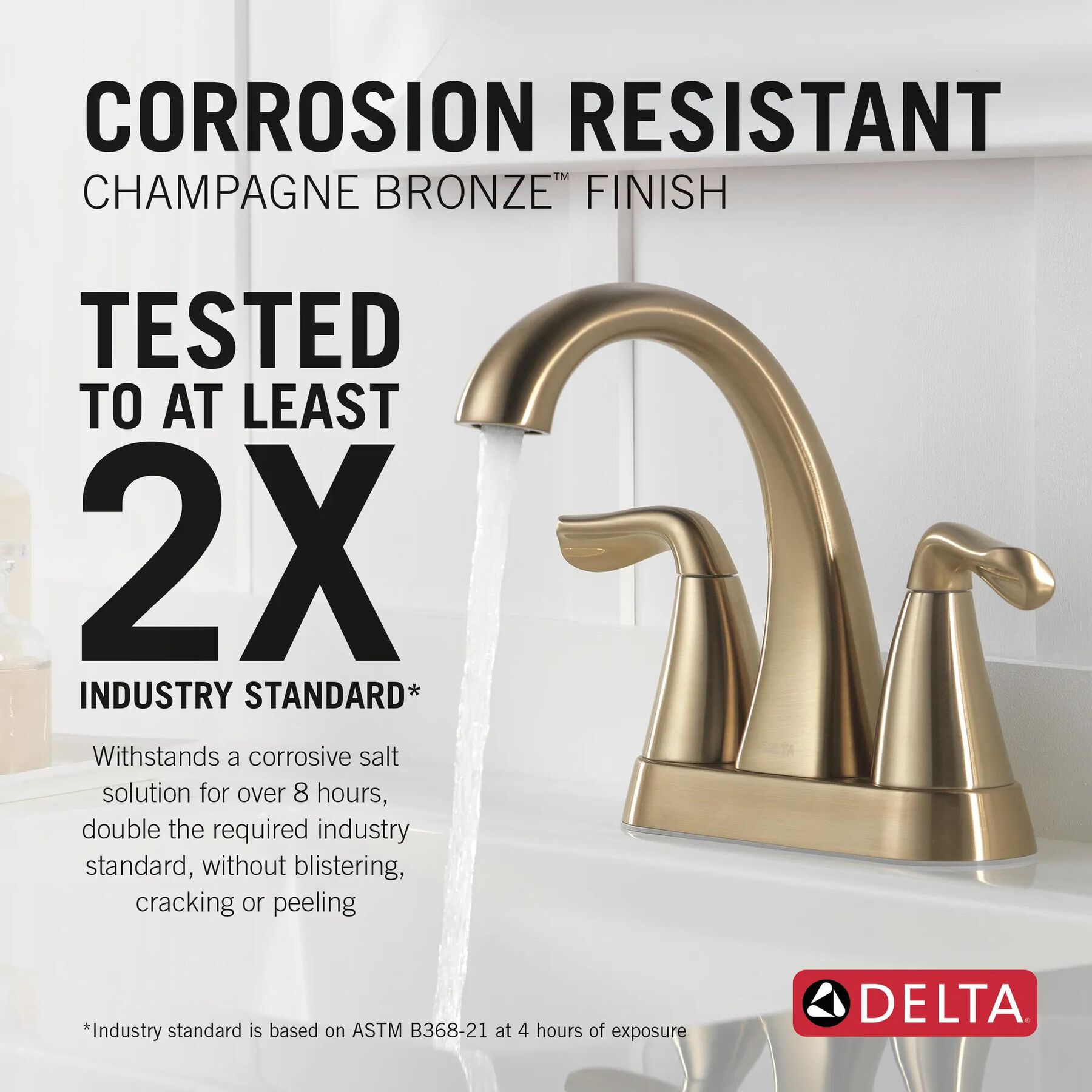 Two Handle Centerset Bathroom Faucet