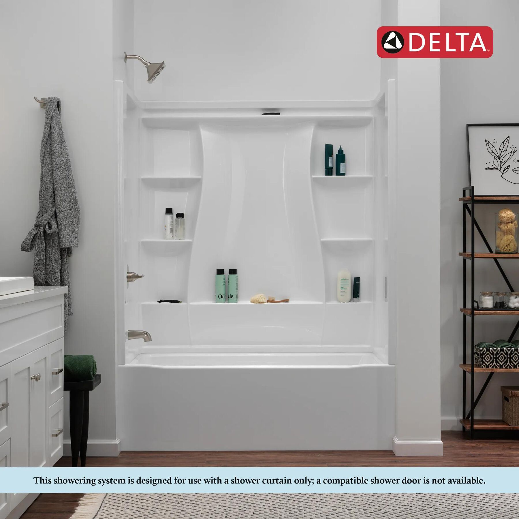 60x30 Alcove Bathtub Bundle - Left