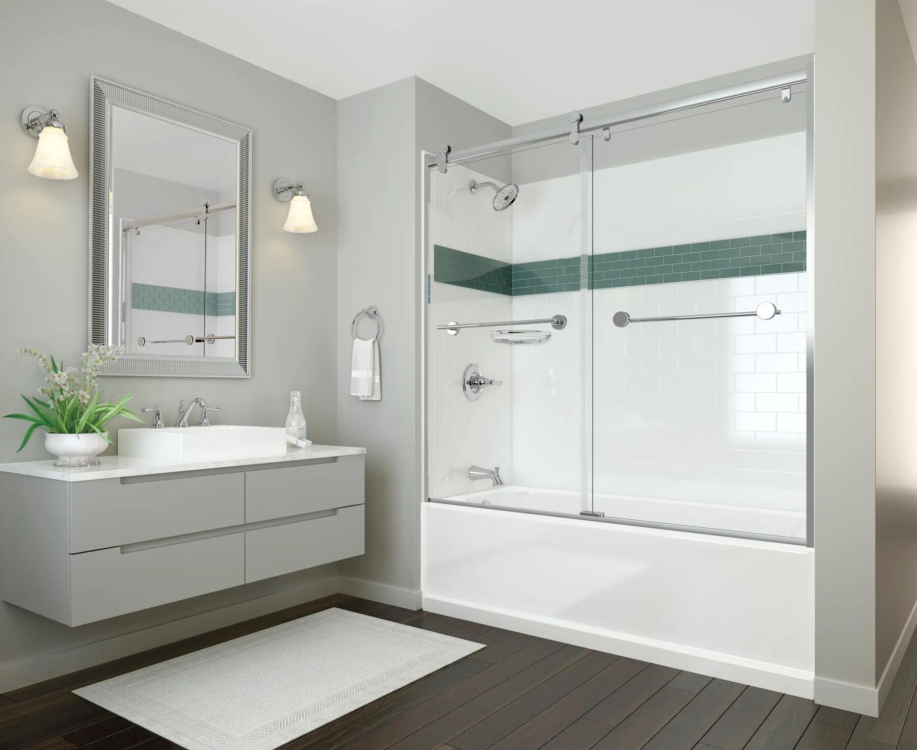 60'' x 60" x 32''Bathtub Wall Set